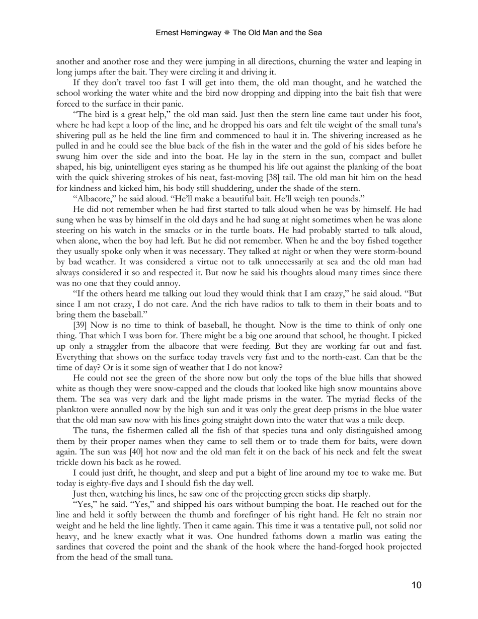 The Old Man and the Sea - Ernest Hemingway, Page 10