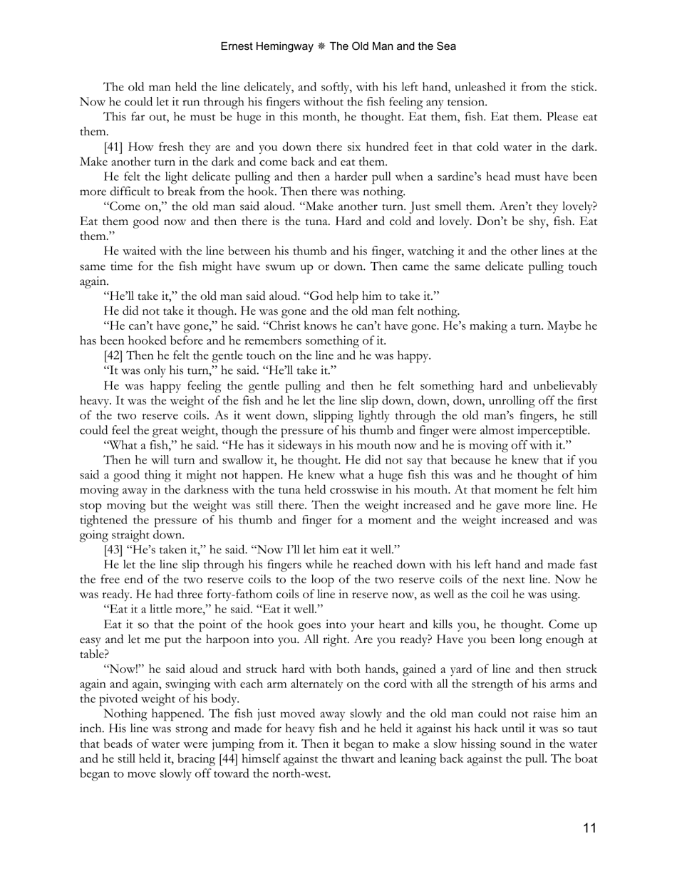 The Old Man and the Sea - Ernest Hemingway, Page 11