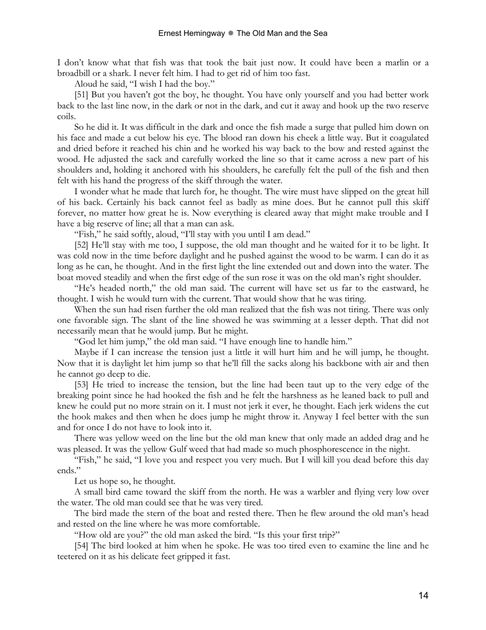 The Old Man and the Sea - Ernest Hemingway, Page 14