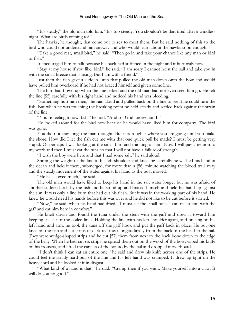 The Old Man and the Sea - Ernest Hemingway, Page 15