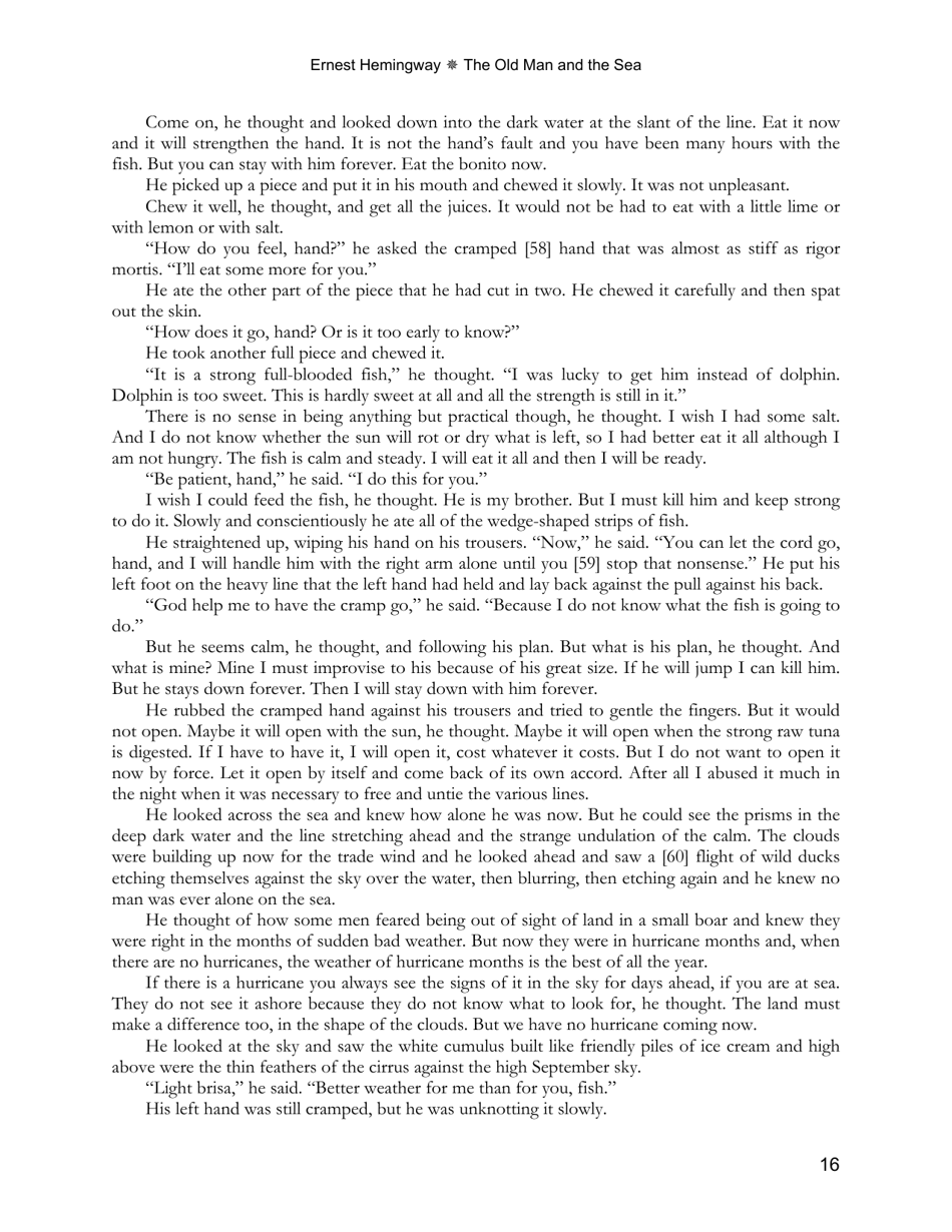 The Old Man and the Sea - Ernest Hemingway, Page 16