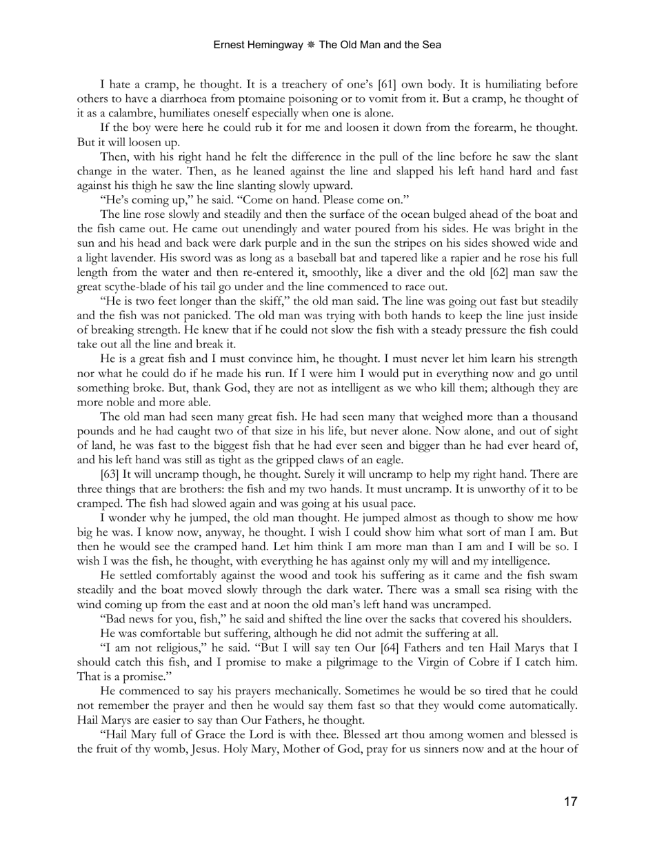 The Old Man and the Sea - Ernest Hemingway, Page 17