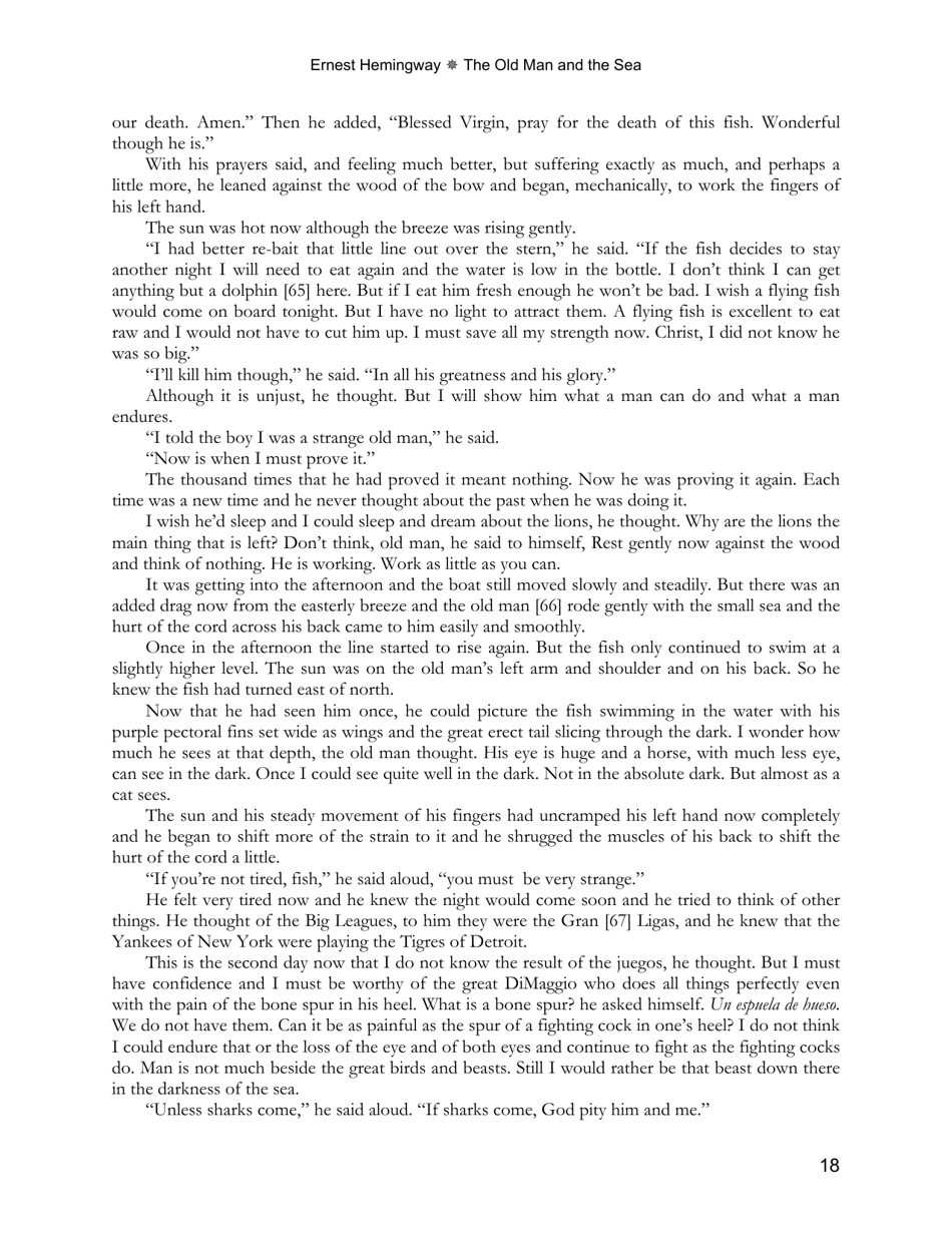 The Old Man and the Sea - Ernest Hemingway, Page 18