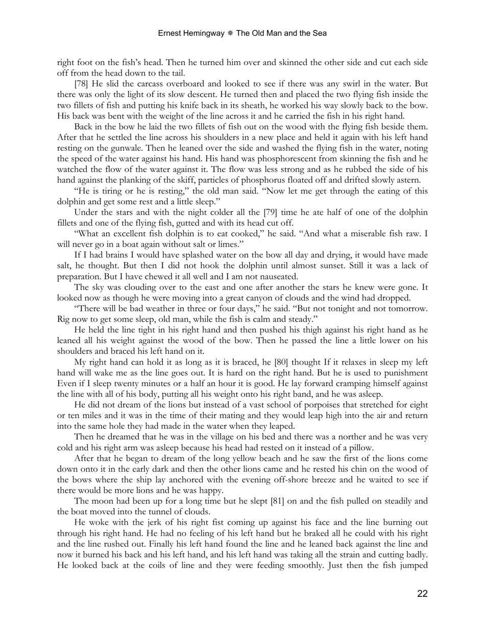 The Old Man and the Sea - Ernest Hemingway, Page 22