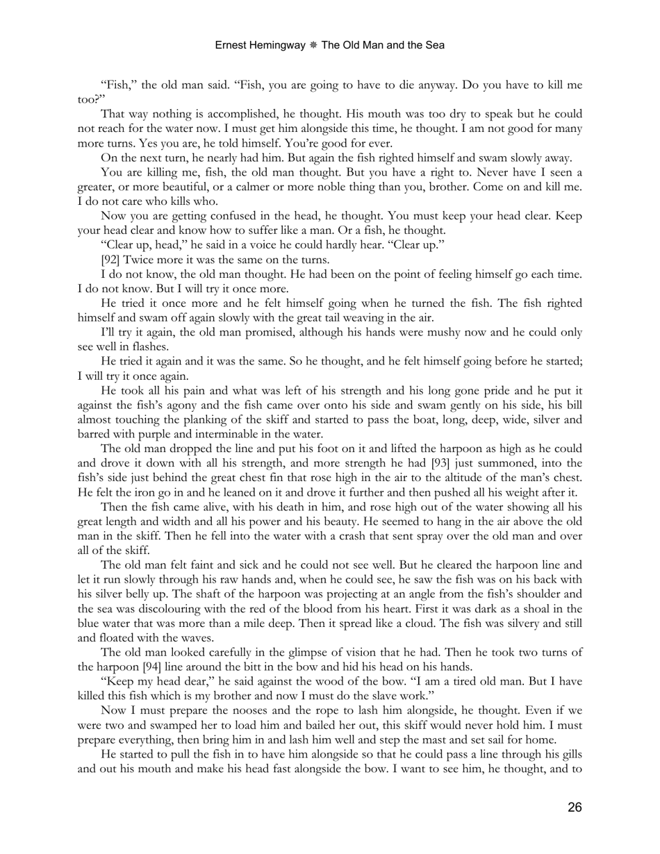 The Old Man and the Sea - Ernest Hemingway, Page 26