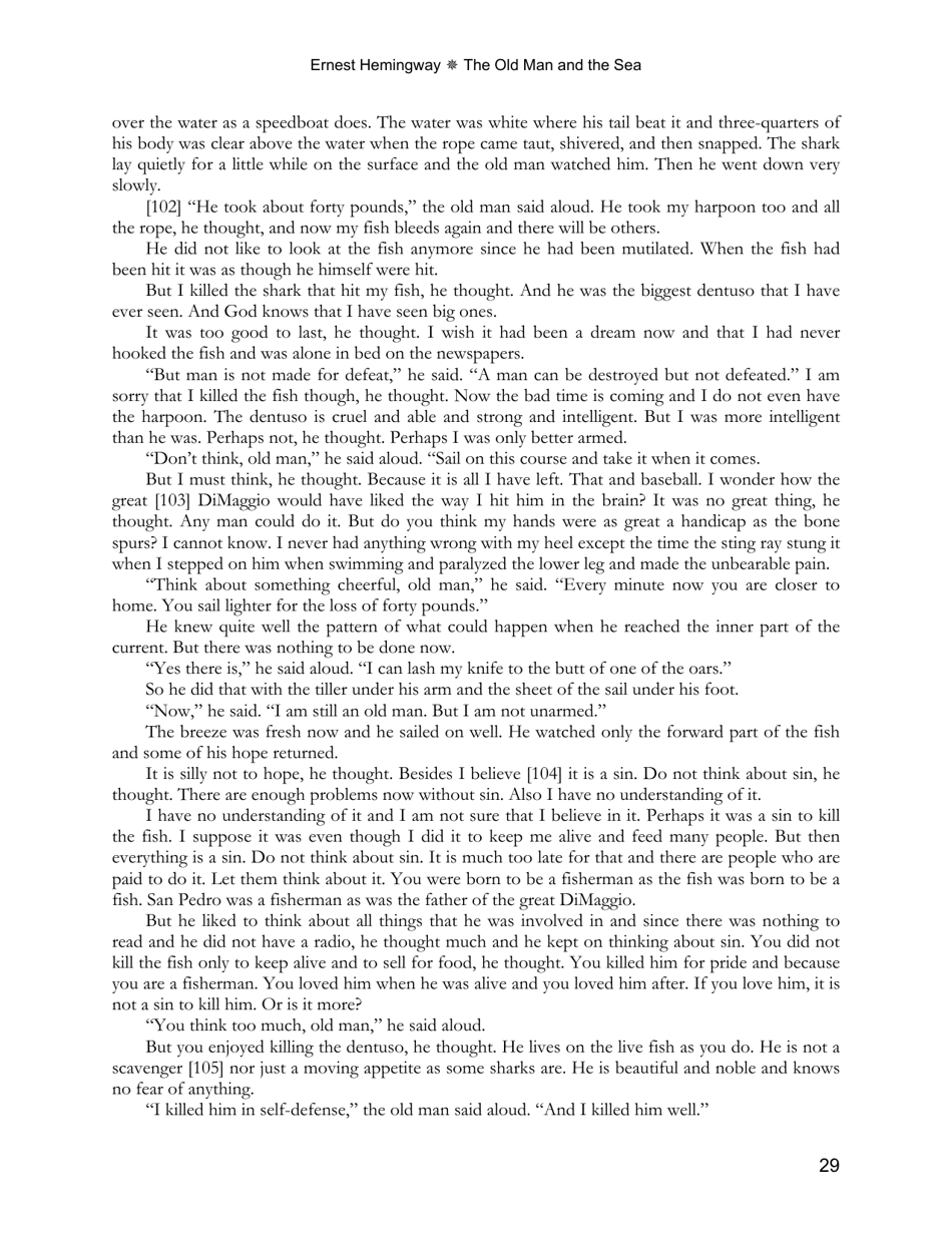 The Old Man and the Sea - Ernest Hemingway, Page 29