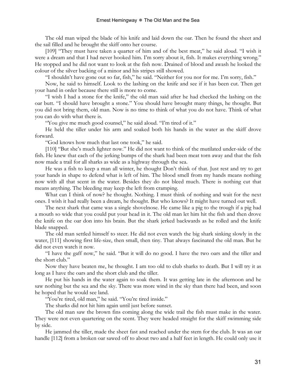 The Old Man and the Sea - Ernest Hemingway, Page 31