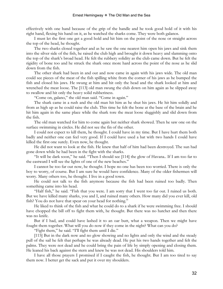 The Old Man and the Sea - Ernest Hemingway, Page 32