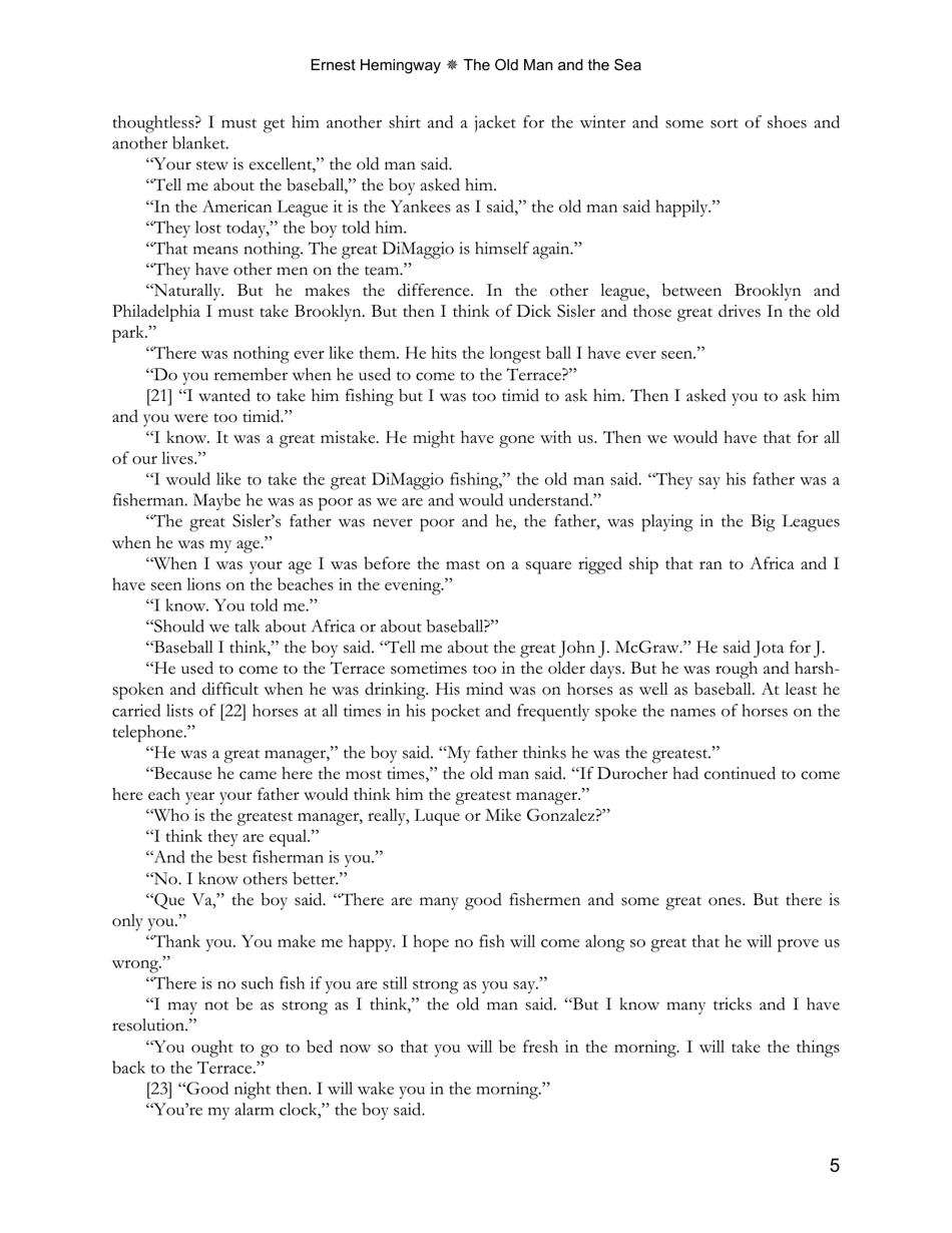 The Old Man and the Sea - Ernest Hemingway, Page 5