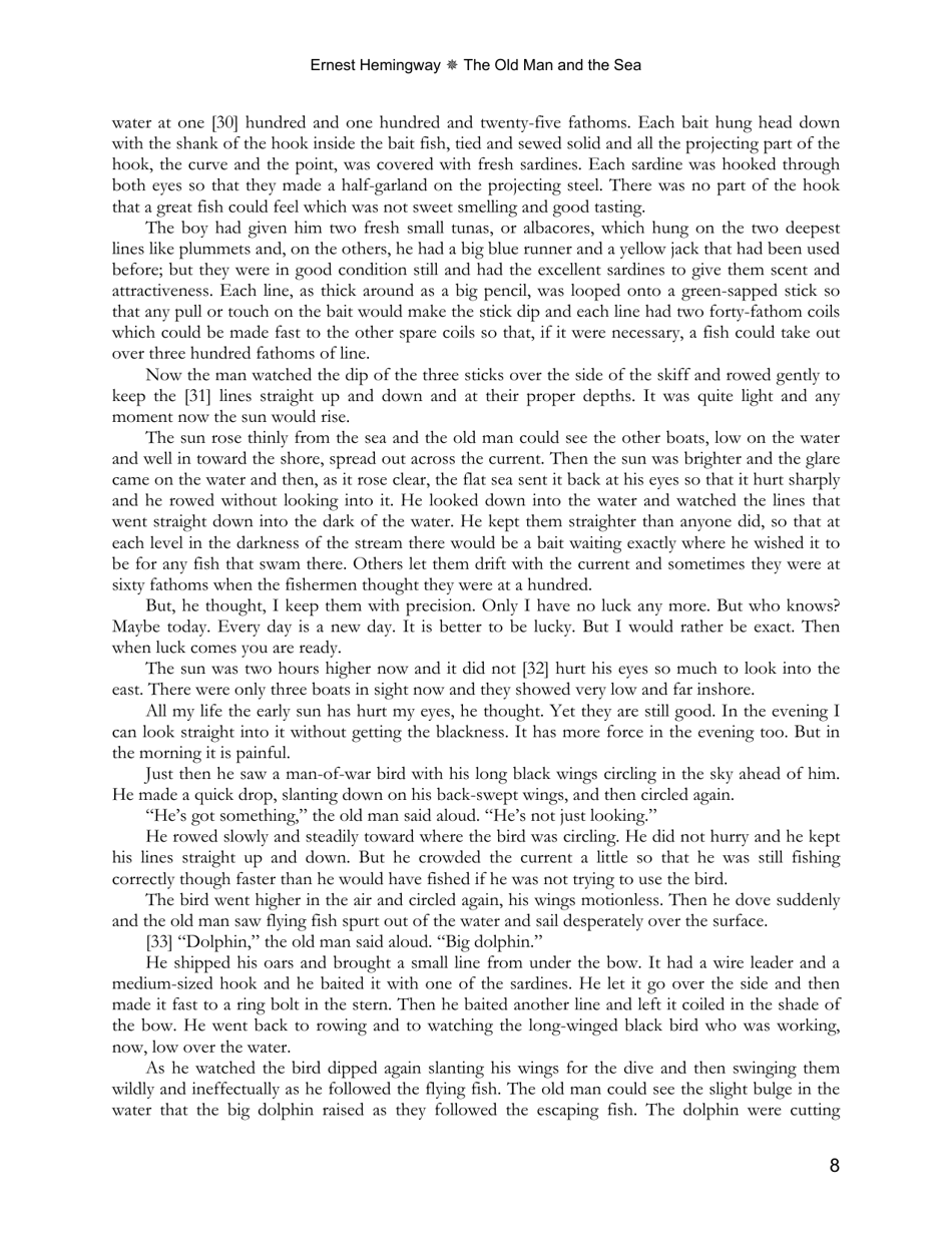 The Old Man and the Sea - Ernest Hemingway, Page 8