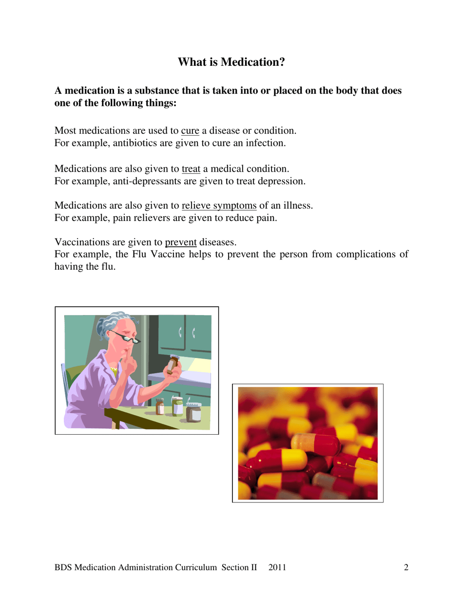 2011 New Hampshire Bds Medication Administration Curriculum Section Ii