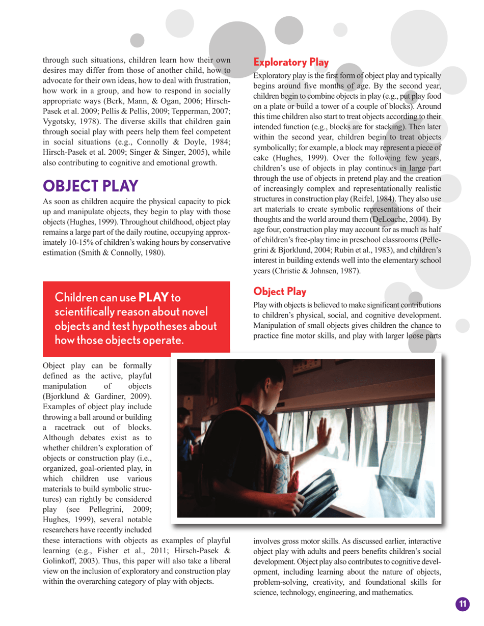 The Power of Play: a Research Summary on Play and Learning - Dr. Rachel E., Page 11