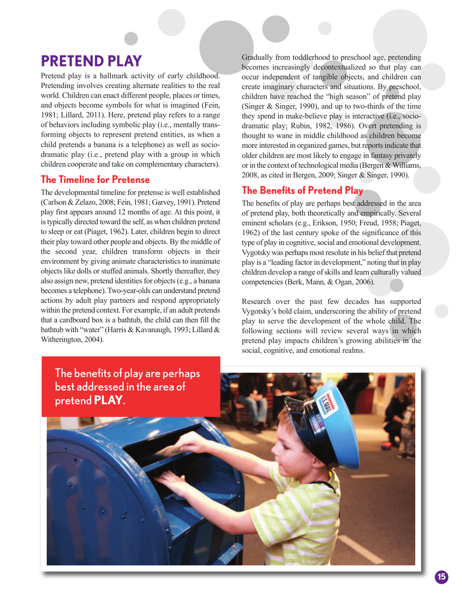 The Power of Play: a Research Summary on Play and Learning - Dr. Rachel E., Page 15