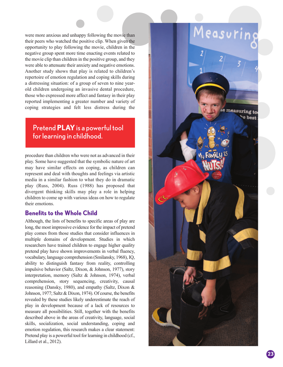 The Power of Play: a Research Summary on Play and Learning - Dr. Rachel E., Page 23