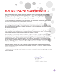 The Power of Play: a Research Summary on Play and Learning - Dr. Rachel E., Page 3
