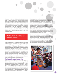 The Power of Play: a Research Summary on Play and Learning - Dr. Rachel E., Page 7