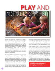 The Power of Play: a Research Summary on Play and Learning - Dr. Rachel E., Page 8