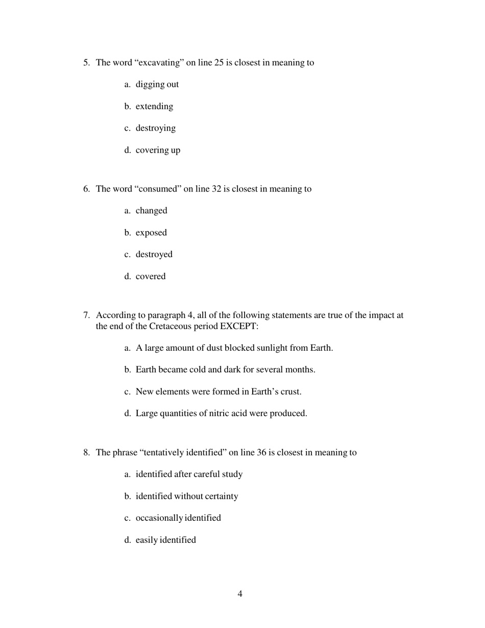Toefl Ibt Test Questions: Reading Section - Educational Testing Service, Page 4