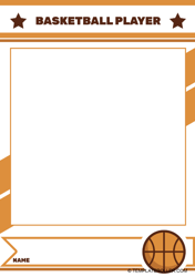 Document preview: Basketball Card Template - Stars