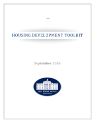 Housing Development Toolkit