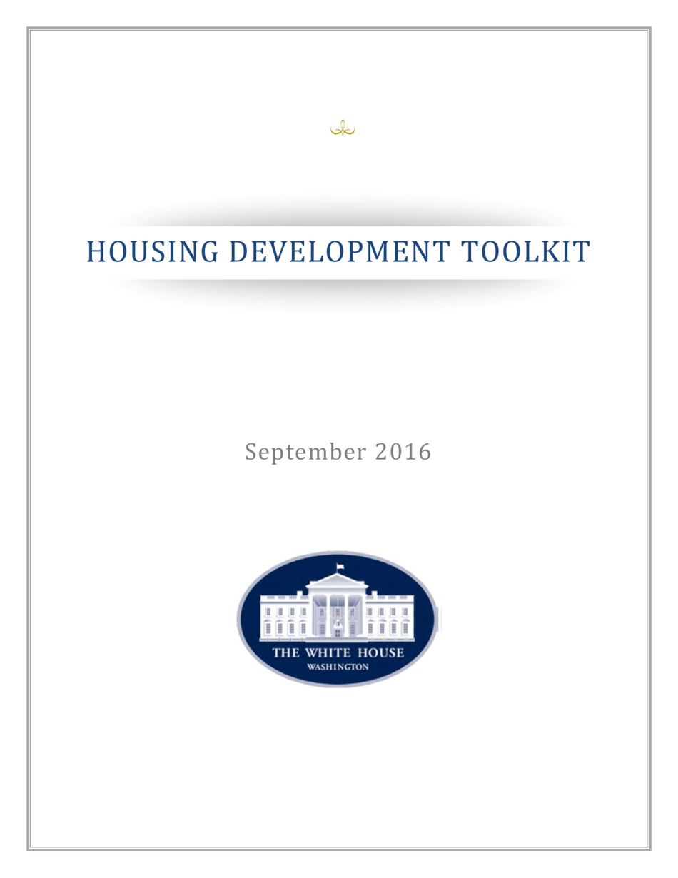 Housing Development Toolkit, Page 1