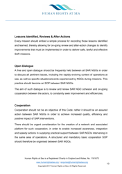 Voluntary Code of Conduct for Search and Rescue Operations Undertaken by Civil Society Non-government Organisations in the Mediterranean Sea, Page 13
