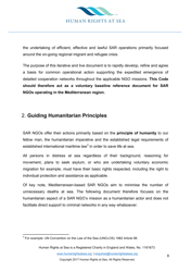 Voluntary Code of Conduct for Search and Rescue Operations Undertaken by Civil Society Non-government Organisations in the Mediterranean Sea, Page 8