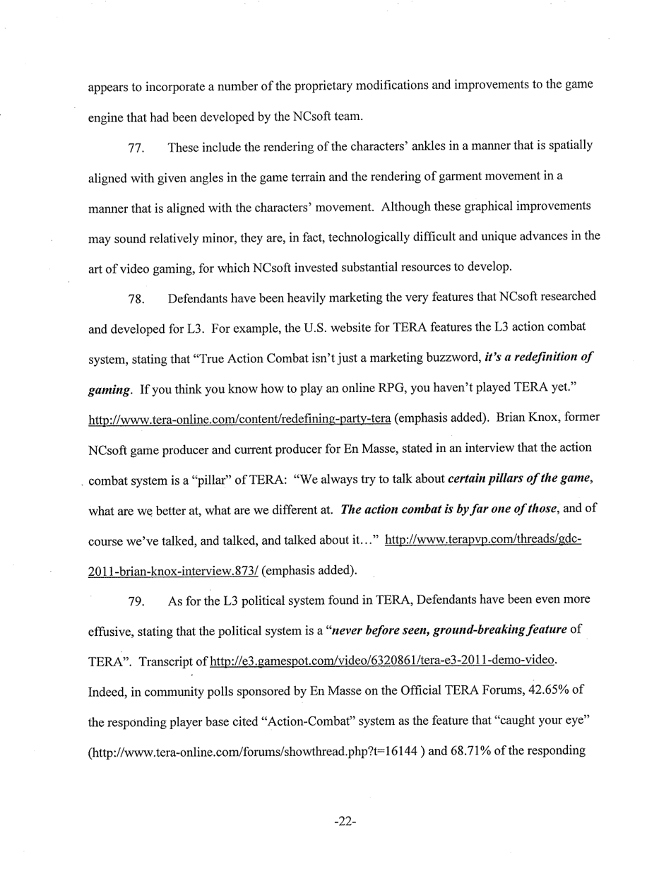 Complaint for Copyright Infringement, Misappropriation of Trade Secrets and Confidential Information, Unjust Enrichment, and Unfair Competition - New York, Page 22