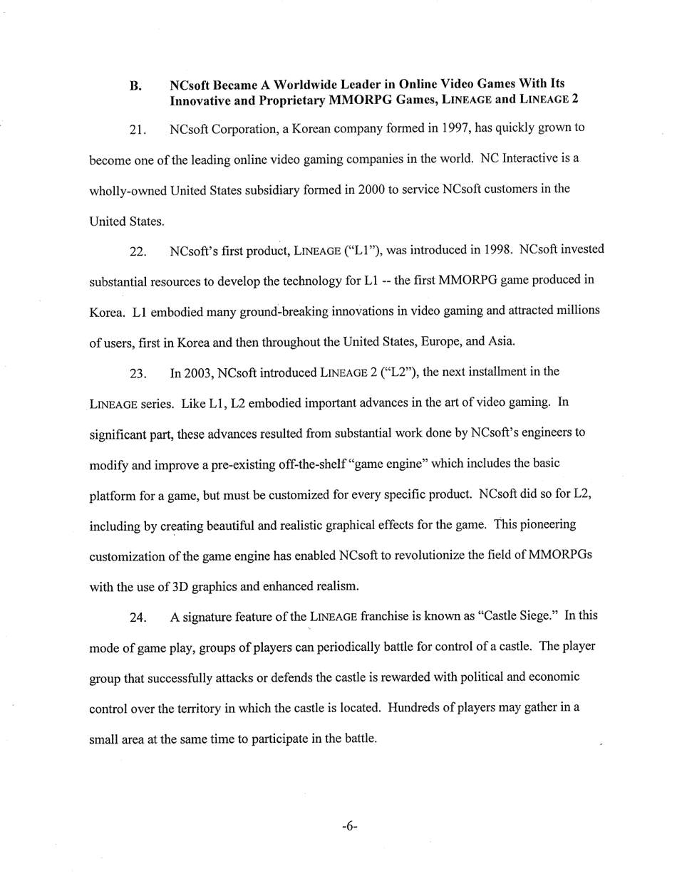 Complaint for Copyright Infringement, Misappropriation of Trade Secrets and Confidential Information, Unjust Enrichment, and Unfair Competition - New York, Page 6