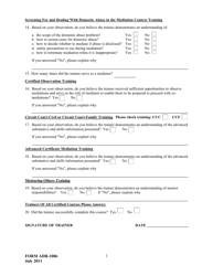 Form ADR-1006 Trainee Evaluation Form - Virginia, Page 2