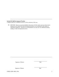 Form ADR-1008 Mentee Portfolio Form - Virginia, Page 2