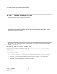 Form ADR-2000 Application for Mediation Course Certification - Virginia, Page 3