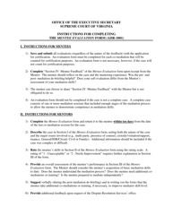 Instructions for Form ADR-1001 Mentee Evaluation Form - Virginia