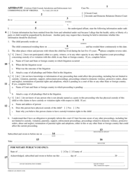 Instructions for Form DC-620 Affidavit - Virginia, Page 2