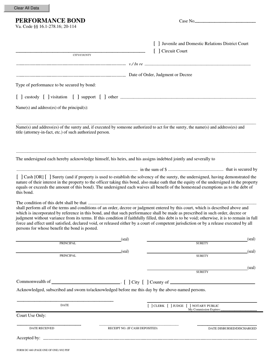 Form DC-600 - Fill Out, Sign Online and Download Fillable PDF, Virginia ...