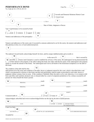 Instructions for Form DC-660 Performance Bond - Virginia, Page 3