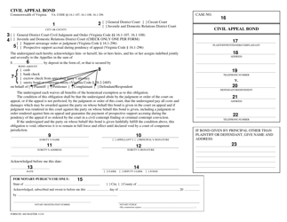 Instructions for Form DC-460 Civil Appeal Board - Virginia, Page 2