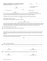 Instructions for Form DC-491 Medical Emergency Custody Petition - Virginia, Page 2