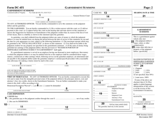 Instructions for Form DC-451 Garnishment Summons - Virginia, Page 2