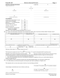 Instructions for Form DC-415 Detinue Seizure Petition - Virginia, Page 2
