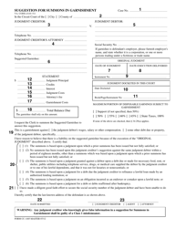 Instructions for Form CC-1485 Suggestion for Summons in Garnishment - Virginia, Page 2