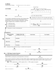 Instructions for Form CC-1301 Capias - Virginia, Page 2