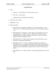 Document preview: Instructions for Form CC-1356 Capias to Show Cause - Virginia