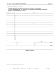 Instructions for Form CC-1442 Attachment Summons - Virginia, Page 4