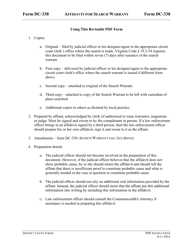 Document preview: Instructions for Form DC-338 Affidavit for Search Warrant - Virginia