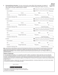 Form DR-176 Application for Air Carrier Fuel Tax License - Florida, Page 2