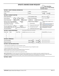 Document preview: CAP Form 60-87 Spaatz Award Exam Request