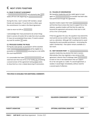 CAP Form 60-97 Cadet Reset Agreement, Page 2