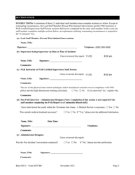 Form SDT006 Protective Action Response (Par) Report - Florida, Page 2