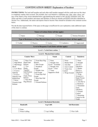 Form SDT006 Protective Action Response (Par) Report - Florida, Page 3